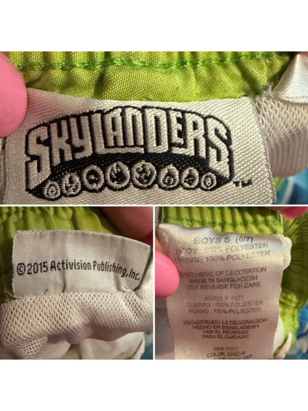 Skylanders Boys Swim Trunks Shorts Sz S 6/7